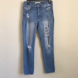 Blue Distressed Jeans